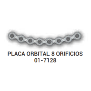 PLACA ORBITAL 8 AGUJEROS1.5/0.6(A) (01-7128)