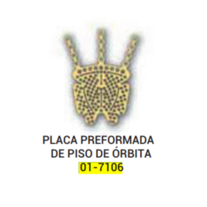 PLACA DE PISO ORBITAL PRE-FORMADA PEQ1.5/0.3(A) (01-7106)