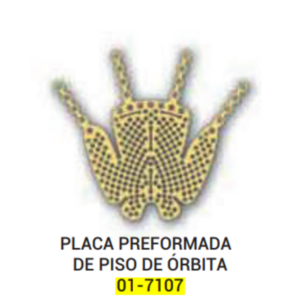 PLACA DE PISO ORBITAL PRE-FORMADA MED 1.5/0.3(A)-(01-7107)