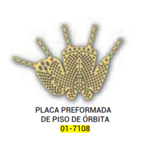 PLACA DE PISO ORBITAL PRE-FORMADA GRANDE 1.5/0.3(A) (01-7108)
