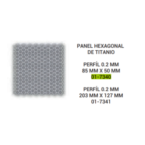PANEL HOJA DE TITANIO 1.5/0.2(A)85X50mm (01-7340)
