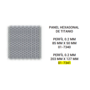 PANEL HOJA DE TITANIO 1.5/0.2(A)203mm X127mm (01-7341)