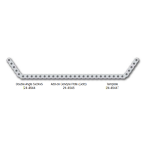 PLACA DOBLE ANGULADA LOCKING RECON 2.4 /5X24X5 (24-4544)