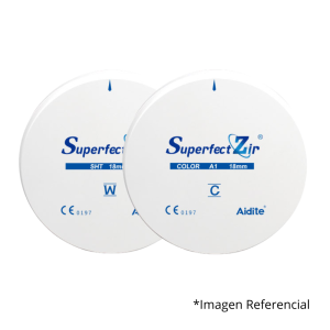 DISCO DE ZIRCONIO SUPERFECT ZIR HT- BLANCO 98*16